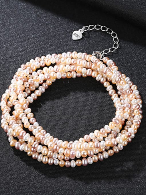 Mixed Color Classic natural pearl mixed coloured Necklace