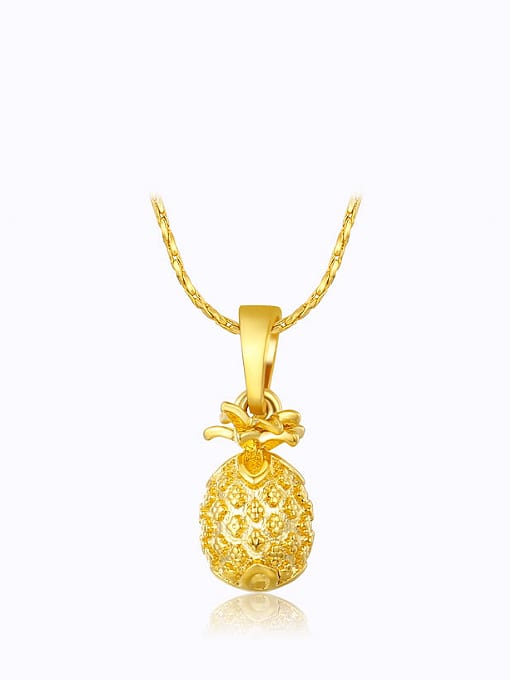 XP Copper Alloy 23K Gold Plated Fashion Pineapple Necklace 0