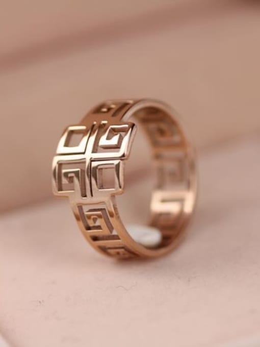 GROSE Noble Hollow Pattern Fashion Ring 0