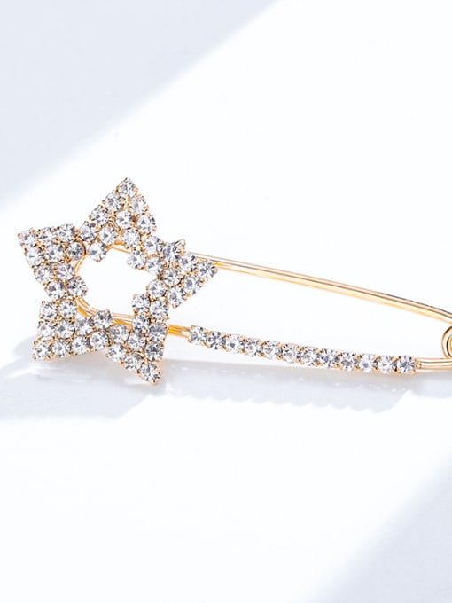 D056 Alloy With Gold Plated Trendy clip Brooches