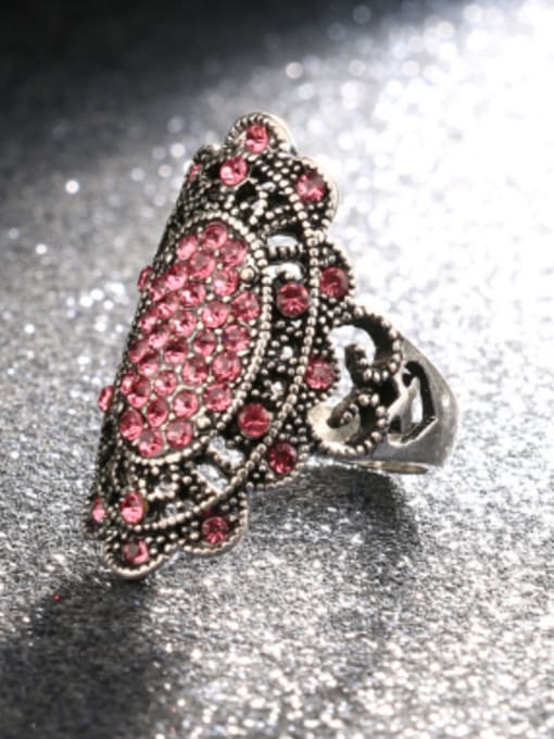 Gujin Retro style Cubic Rhinestones Alloy Ring 4