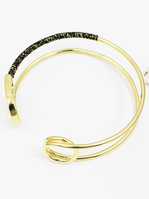 Lang Tony Double Layer Hollow Round Shaped Wrap Bangle