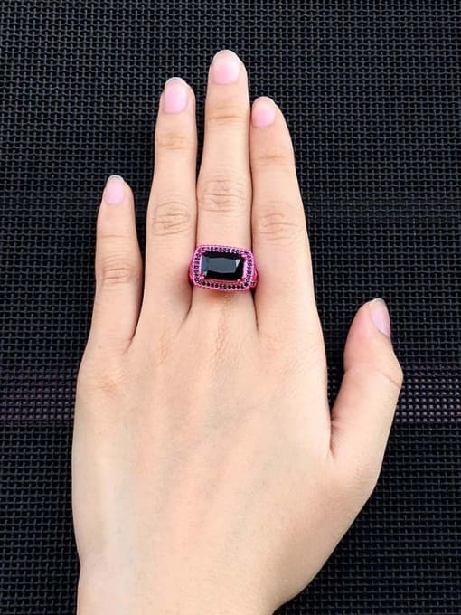 ZK Party Accessories Hot Pink Fashion Ring 1