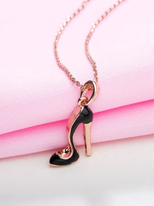 Ronaldo Women Personality High Heel Enamel Necklace 1