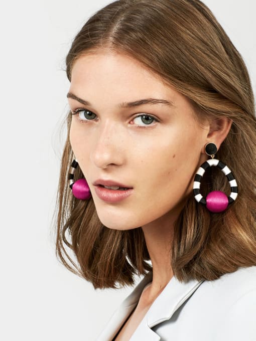 KM Colorful Creative Temperament Women Drop Earrings 1