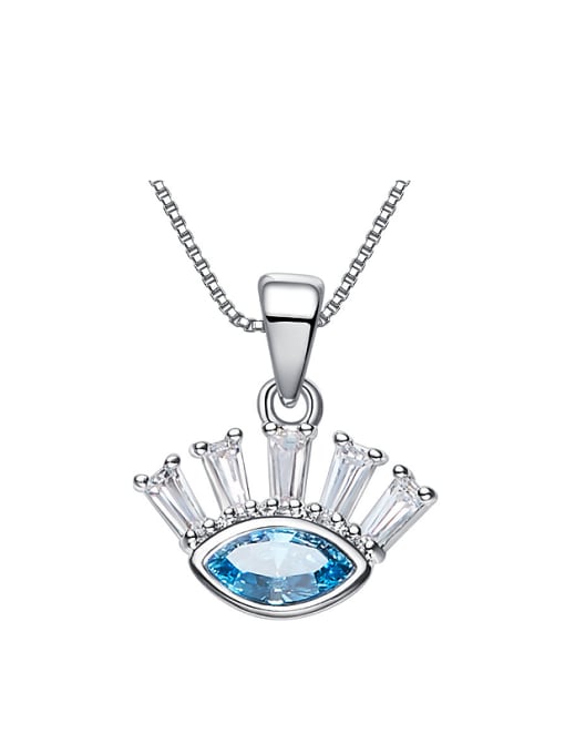 Blue Fashion Marquise austrian Crystal Zircon Necklace