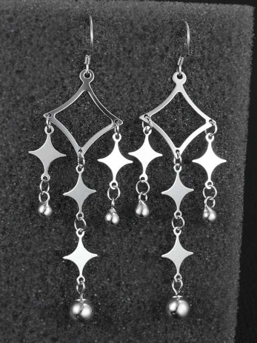 SANTIAGO Personalized Wind Bell Stars 925 Sterling Silver Drop Earrings 1