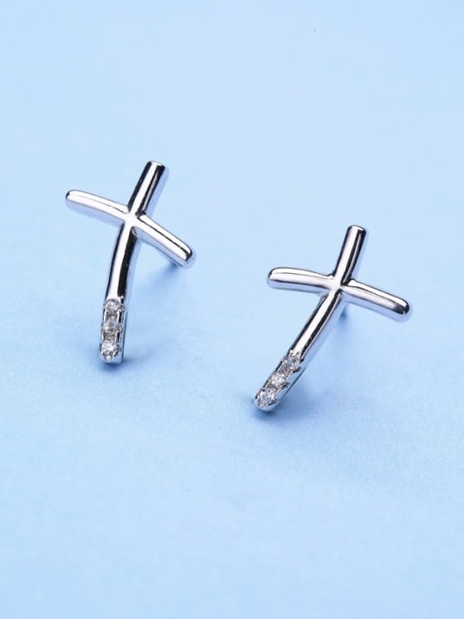 One Silver Simply Style Number Ten stud Earring 3