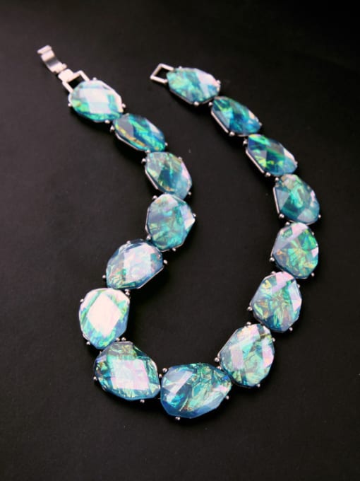 KM Shining Artificial Stones Necklace 1