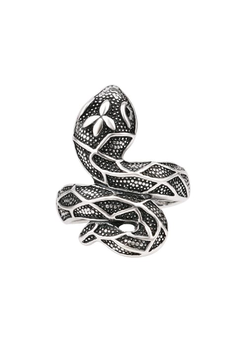 Gujin Retro style Personalized Snake Alloy Ring 0