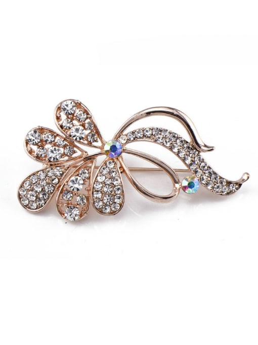 Inboe 2018 2018 Rose Gold Plated Crystals Brooch 0