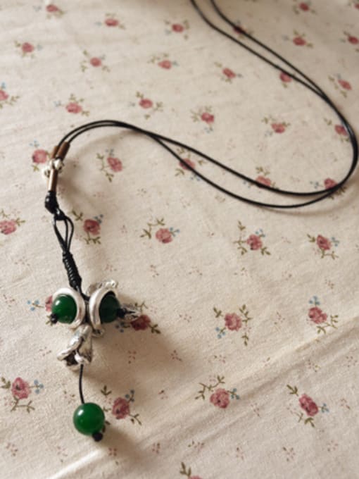 Dandelion Women Leaf Shaped Beads Necklace 0
