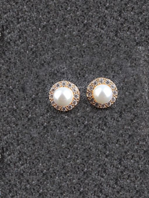 Qing Xing S925 Sterling Silver Pearl China Wind Temperament Anti-allergy stud Earring 0