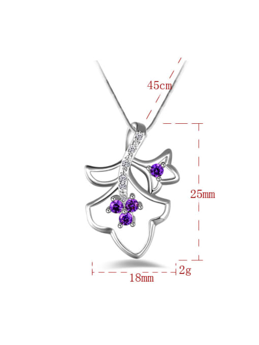 Ya Heng Fashion Hollow Flowers Cubic Zirconias Copper Necklace 4