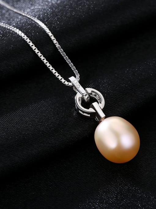 CCUI Pure silver 10-11mm natural pearl necklace 2