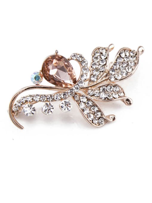 Inboe new 2018 2018 2018 2018 2018 2018 2018 Rose Gold Plated Crystals Brooch 2