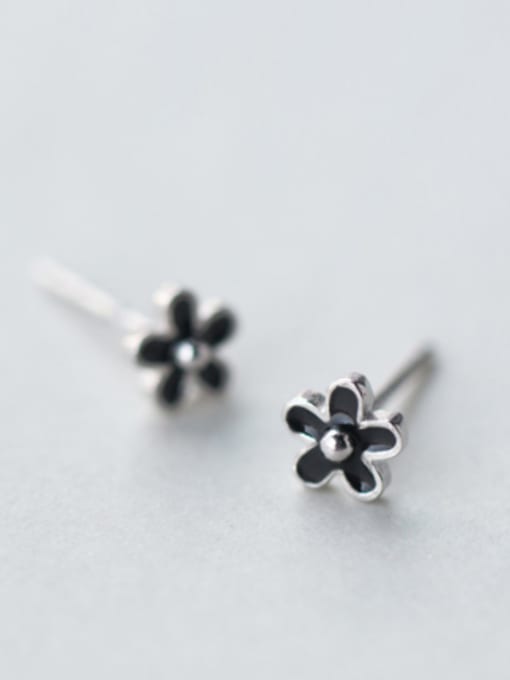 Rosh S925 silver mini fashion flower stud Earring