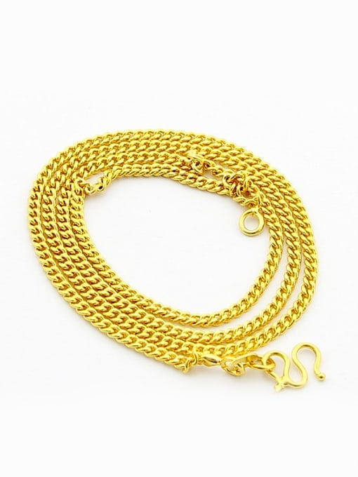 Yi Heng Da Personality 24K Gold Plated Geometric Shaped Necklace 0