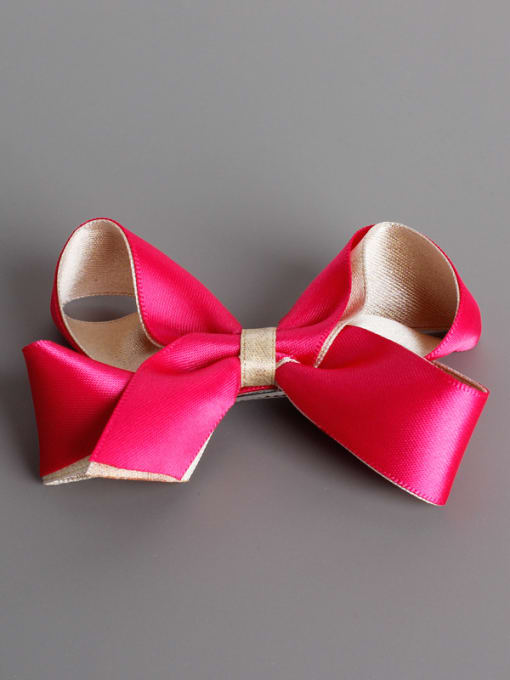 Rose Red Twisting Bow Hairclip