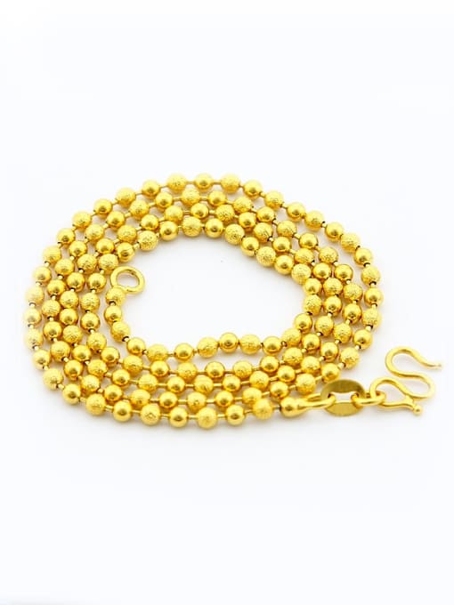 Yi Heng Da Unisex 24K Gold Plated Geometric Shaped Copper Necklace 0