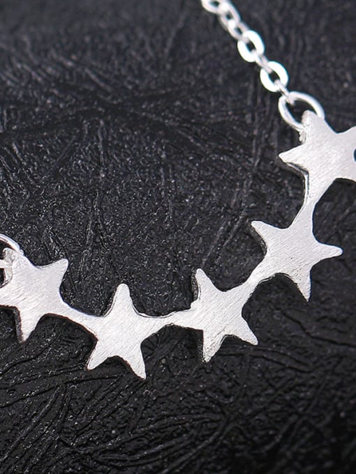 kwan Fashion Pentagram Silver Clavicle Necklace 2