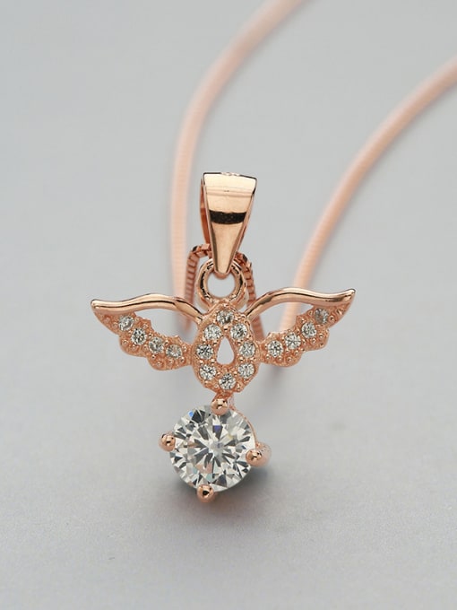 Rose Gold Wing Shaped Pendant