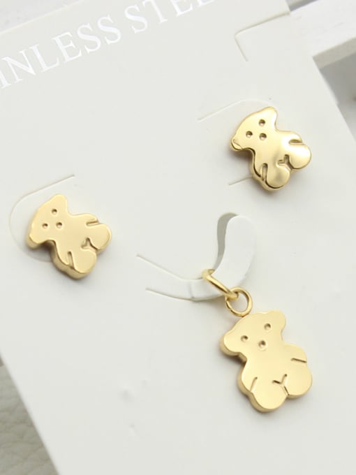 XIN DAI Simple Bears Two Pieces Jewelry Set