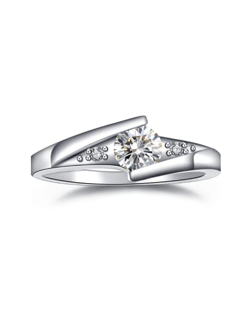 ZK AAA Zircon Simple Fashion Wedding Ring 0