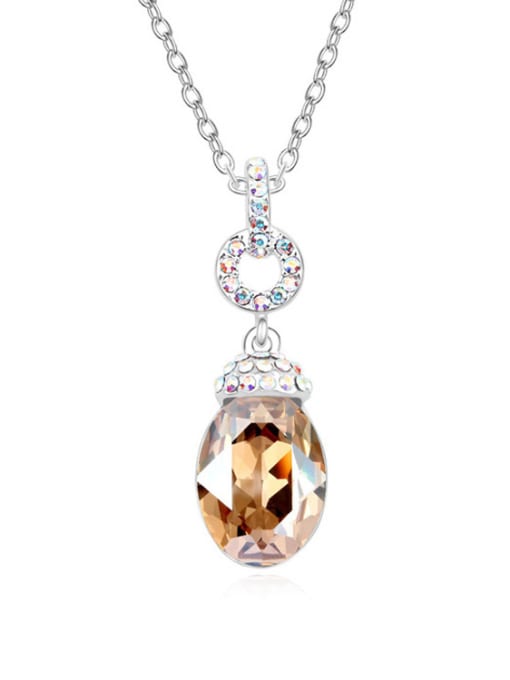 yellow Chanz using austrian Elements Crystal Necklace female Hera love fashion crystal pendant