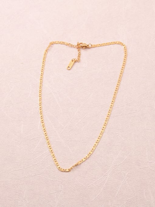 GROSE Titanium With Gold Plated Simplistic Chain Necklaces 2