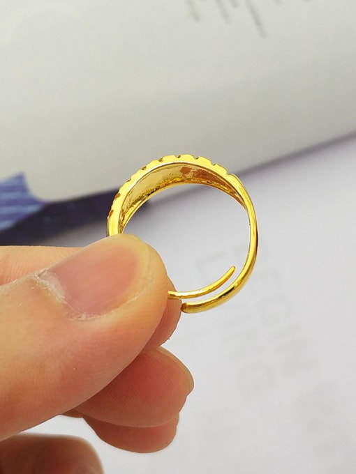 Neayou Delicate Gold Plated Geometric Ring 1