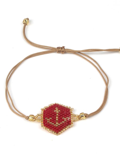 HB606-B Geometric Accessories Bohemia Style Woven Bracelet