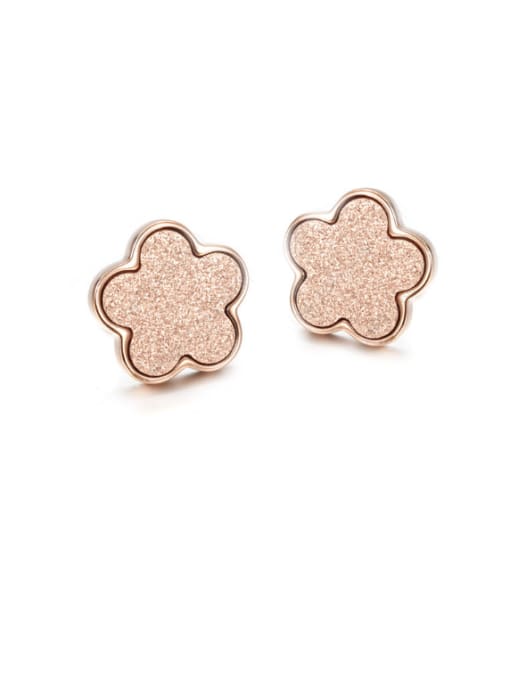 JINDING New Summer Frosted Flower stud Earring 0