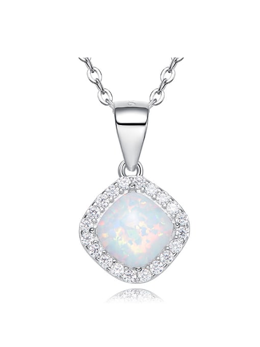 CEIDAI Fashion Opal stone Cubic Zirconias 925 Silver Pendant 0