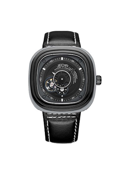 1 JEDIR Brand Fashion Square Mechanical Watch