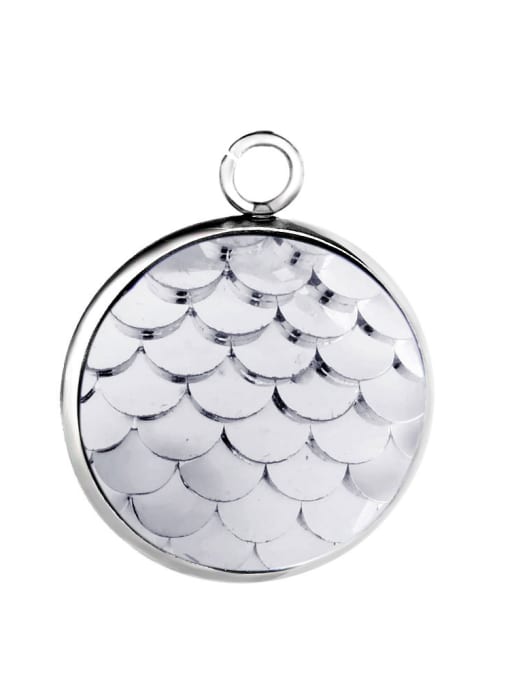 DAAT806-9 Stainless Steel With  Trendy Round With Mermaid scale Charms
