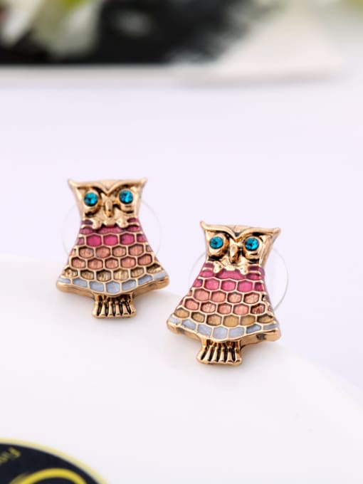 KM Lovely Owl stud Earring 2