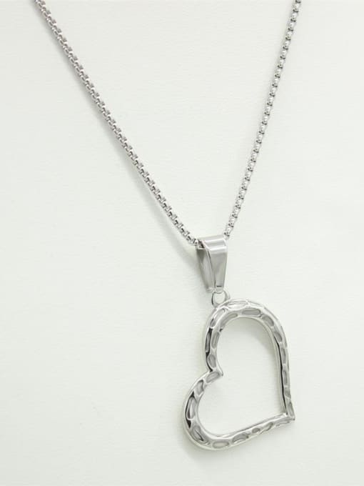 XIN DAI Love Heart-shape Stainless Steel Necklace