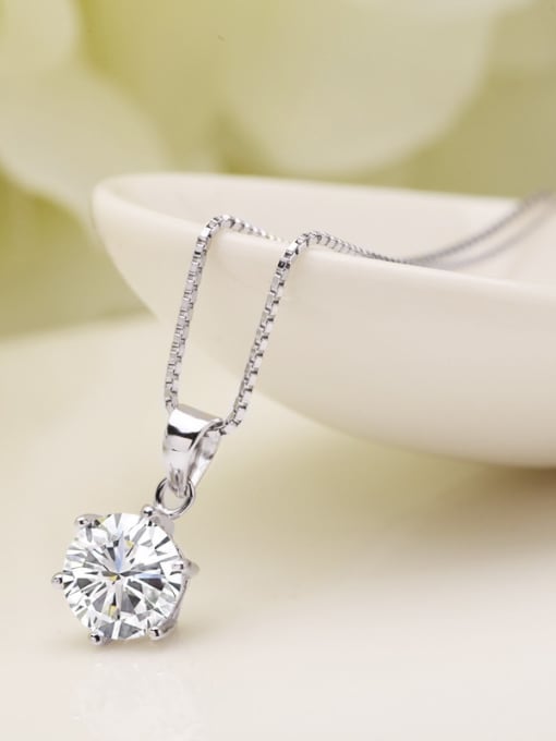 Qing Xing AAA Zircon 925 Classic Styles, All-match Fashion Pendant 0