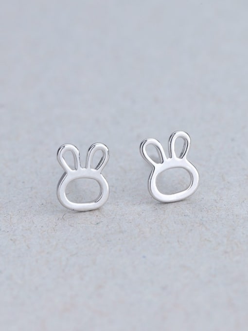 One Silver Lovely 925 Silver Rabbit Shaped cuff earring 3