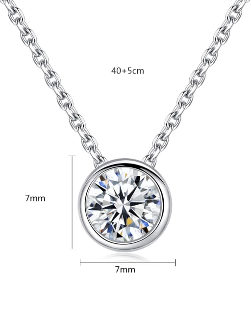 BLING SU AAA zircon simple Bling bling necklace 3