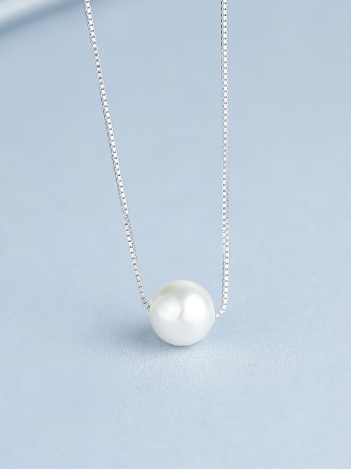 One Silver 925 Silver Pearl Necklace 3