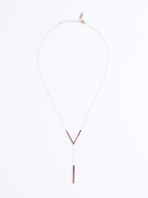 Lang Tony Delicate 16K Gold Plated V Shaped Necklace