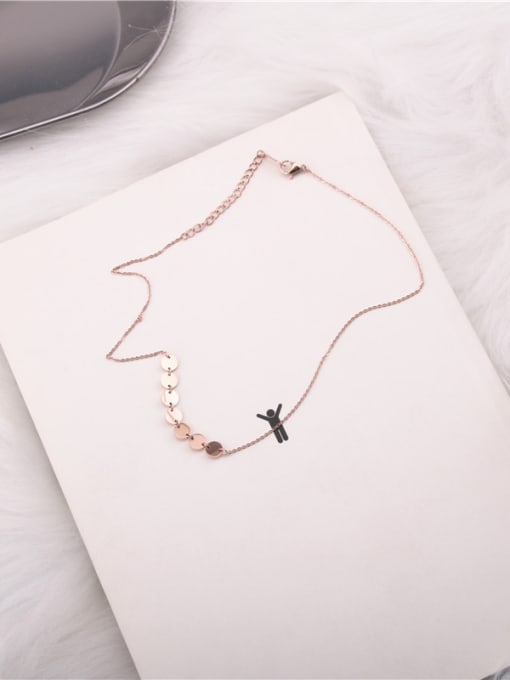 GROSE Retro Exaggerated Paillette Clavicle Necklace 0