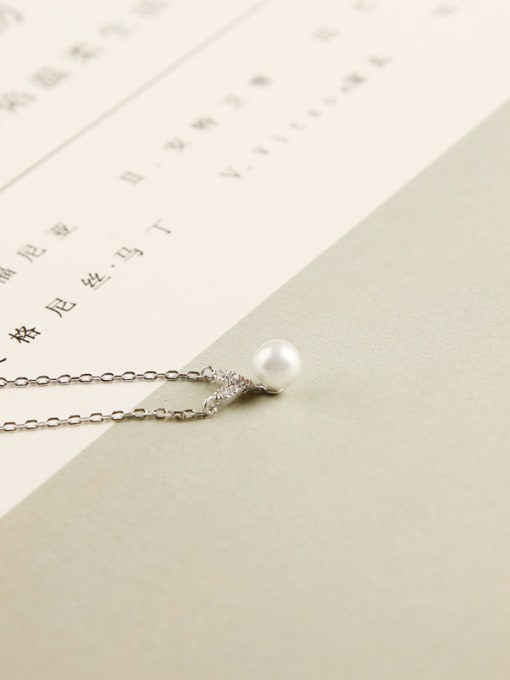 Peng Yuan Freshwater Pearl Tiny Heart-shaped Necklace 2