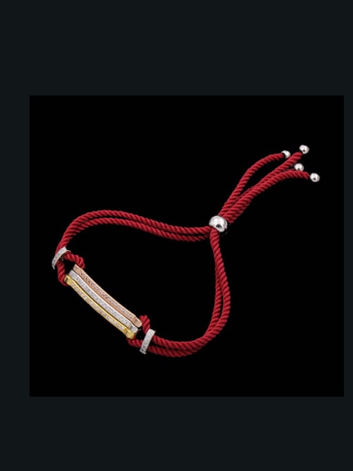 The Red Rope Color Rope Stretch Bracelet