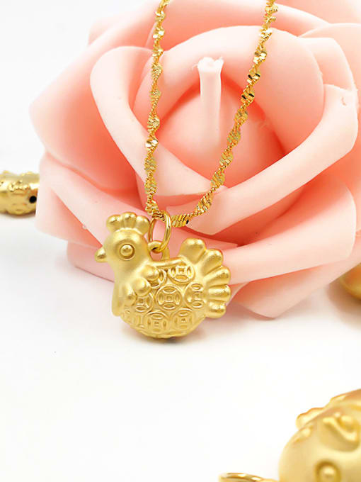 Neayou Gold Plated Cute Chicken Shaped Necklace 1