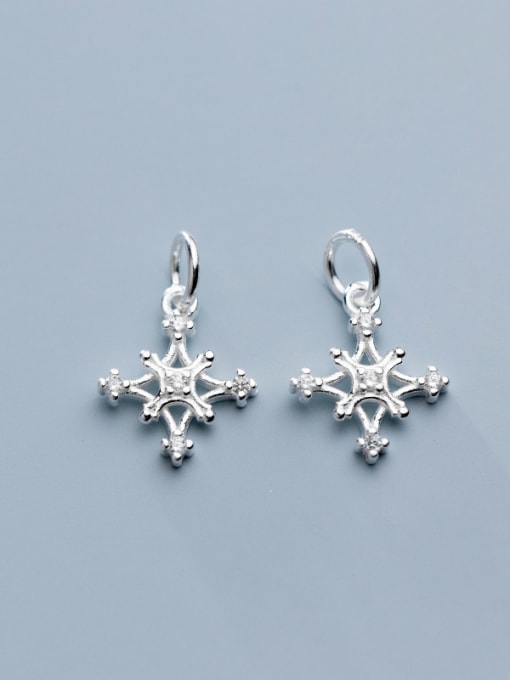 FAN 925 Sterling Silver With Cubic Zirconia  Fashion Cross Charms 3