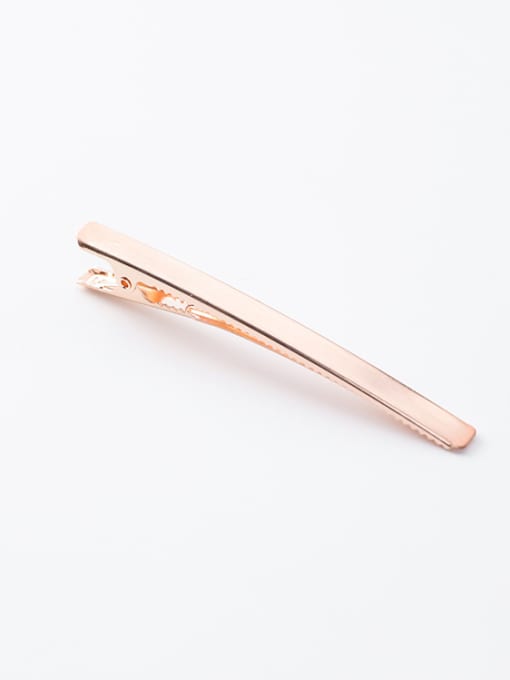 B3502b long (rose gold) Alloy With Rose Gold Plated Simplistic OneWord  Barrettes & Clips