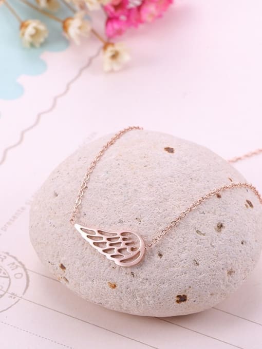 XIN DAI Angel Wings Stainless Steel Necklace